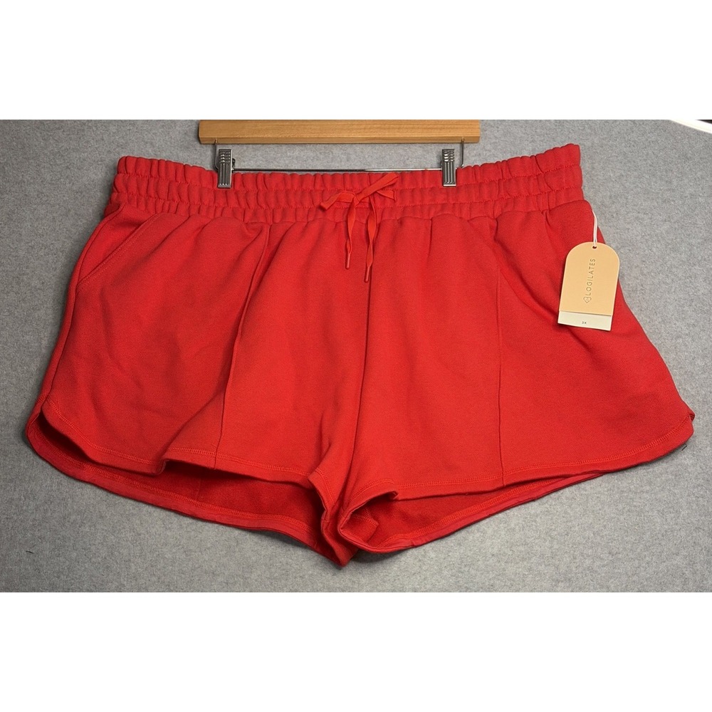 Blogilates Marshmallow Dolphin Shorts in Red - 3X